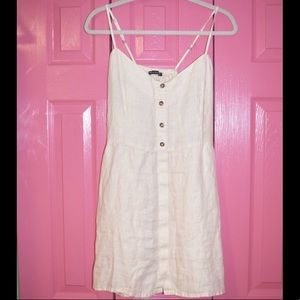 RARE NEW brandy melville white button dress